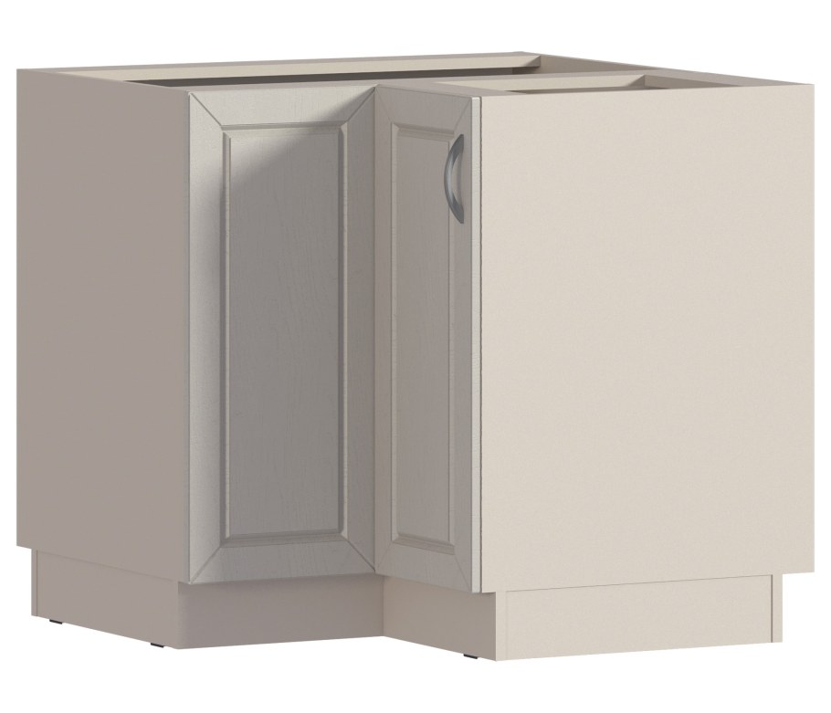 Сити (Оля) шкаф напольный 80 бежевый песок/МДФ кофе