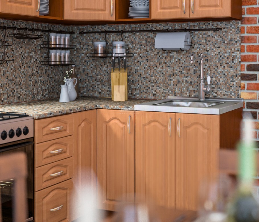 Кухня Оля Столплит вишня ольха