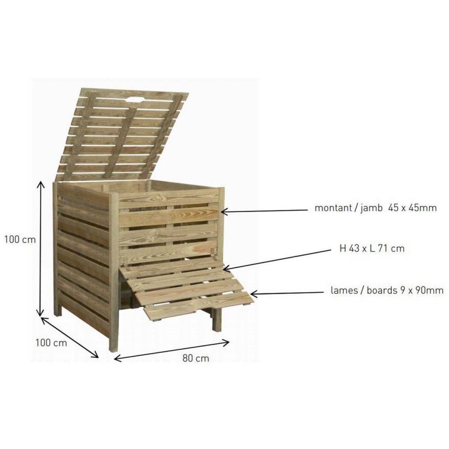 Чертеж компостной ямы