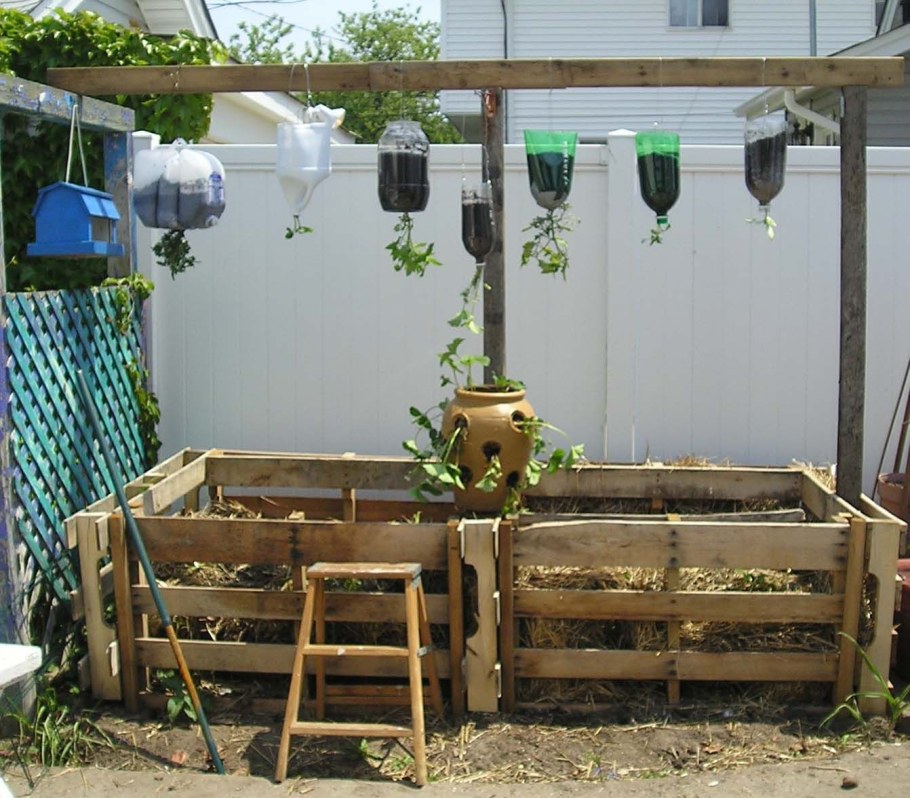 Компостный ящик из поддонов