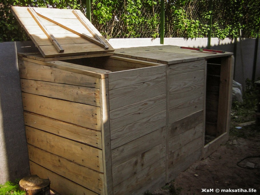 Крышка для компостного ящика на даче