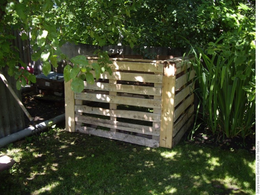 Компостер из поддонов