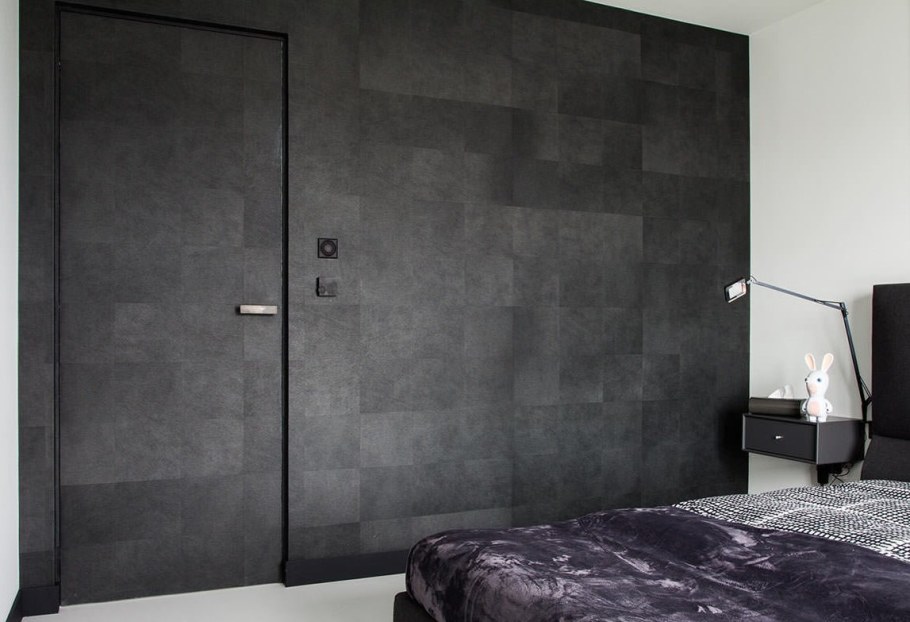 Черный бетон в интерьере