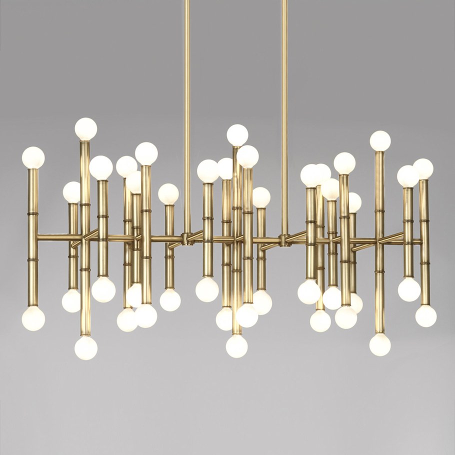 Подвесной светильник Jonathan Adler Meurice Rectangle Chandelier