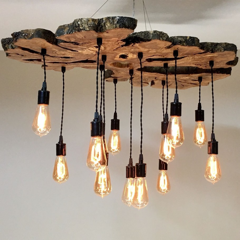 Дизайнерские светильники из дерева