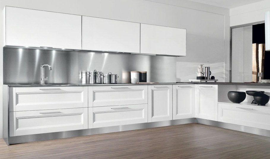 Белые кухни в современном стиле
