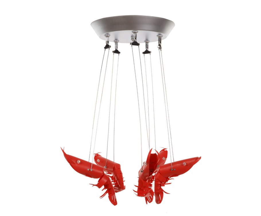 Люстра красная
