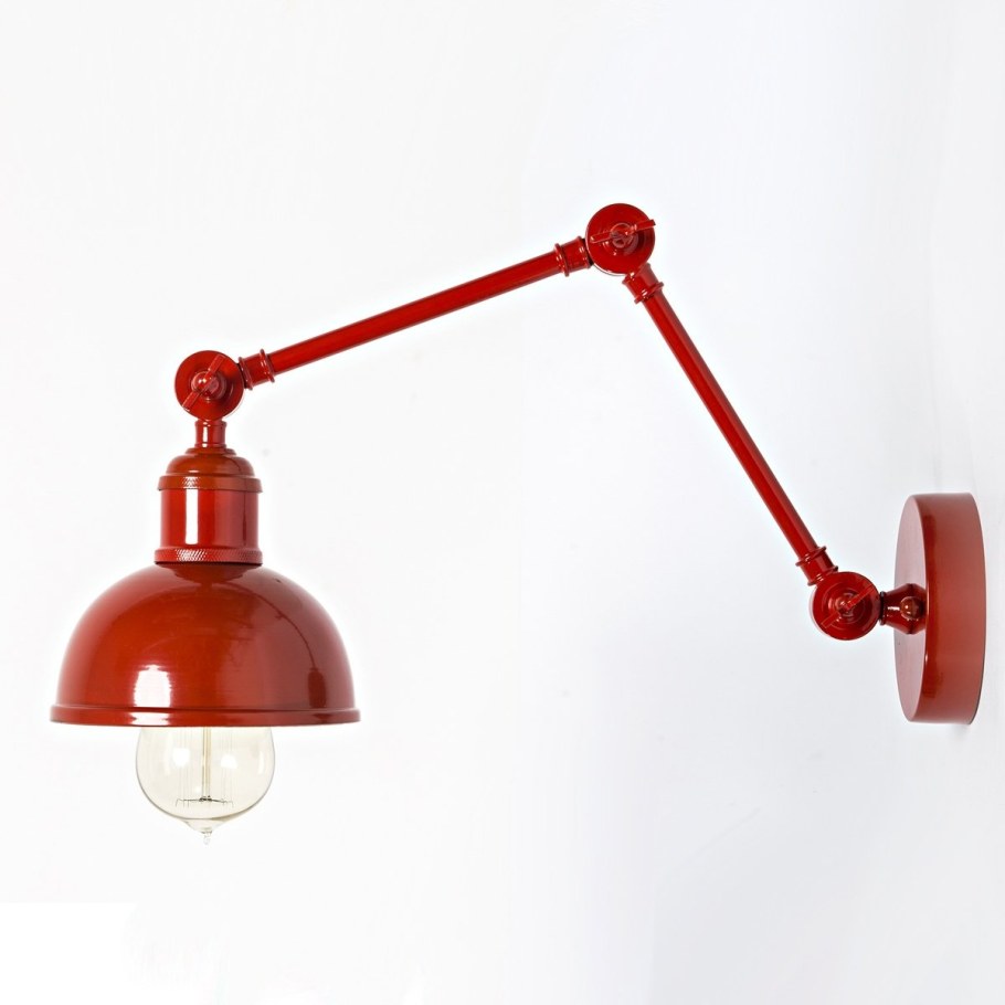 Бра красное лофт