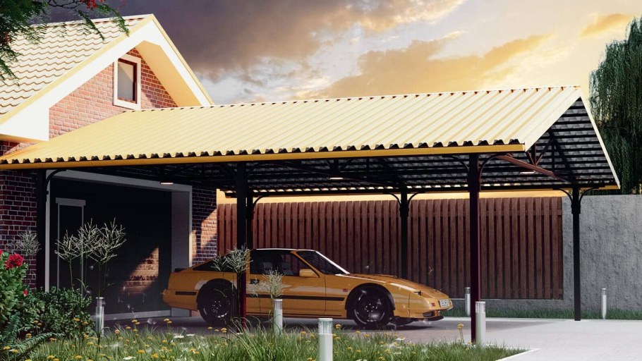 Навес гараж для автомобиля