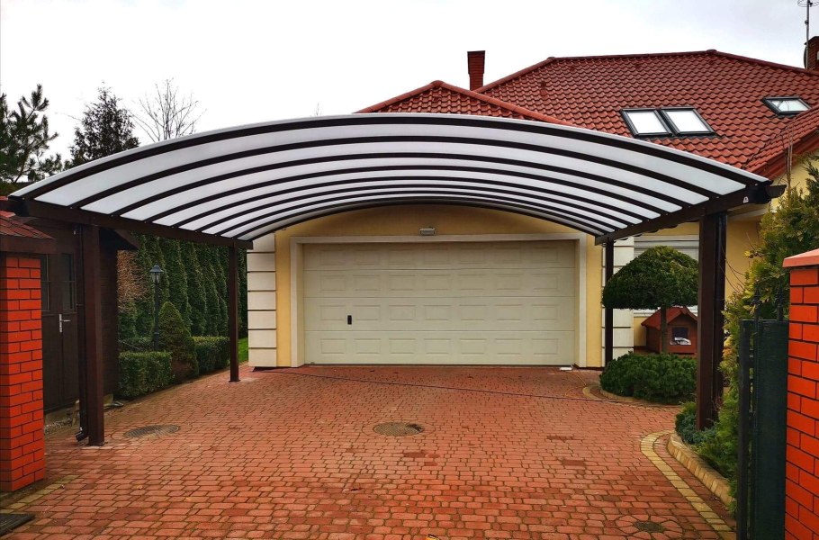 Гараж с навесом