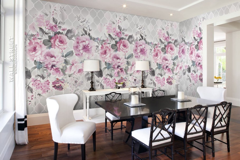 Обои компаньоны в интерьере кухни