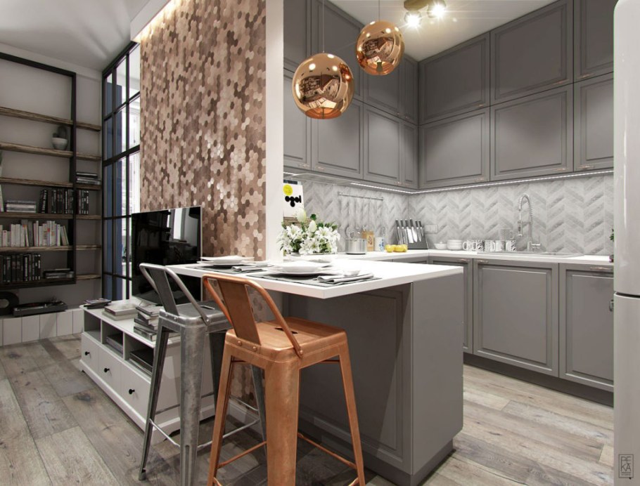 Модный интерьер кухни