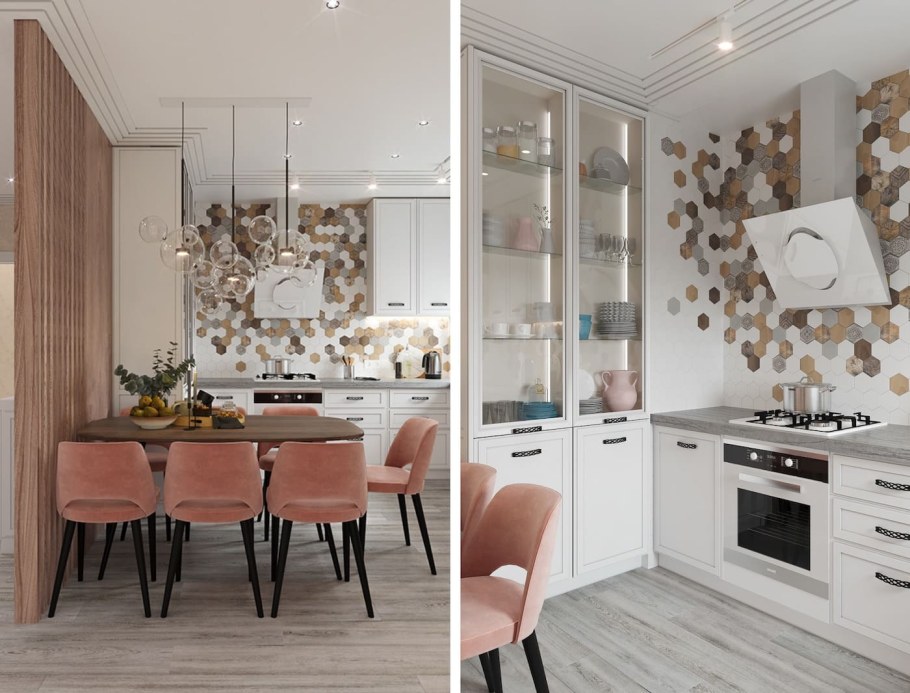 Модные обои для кухни в 2022 году