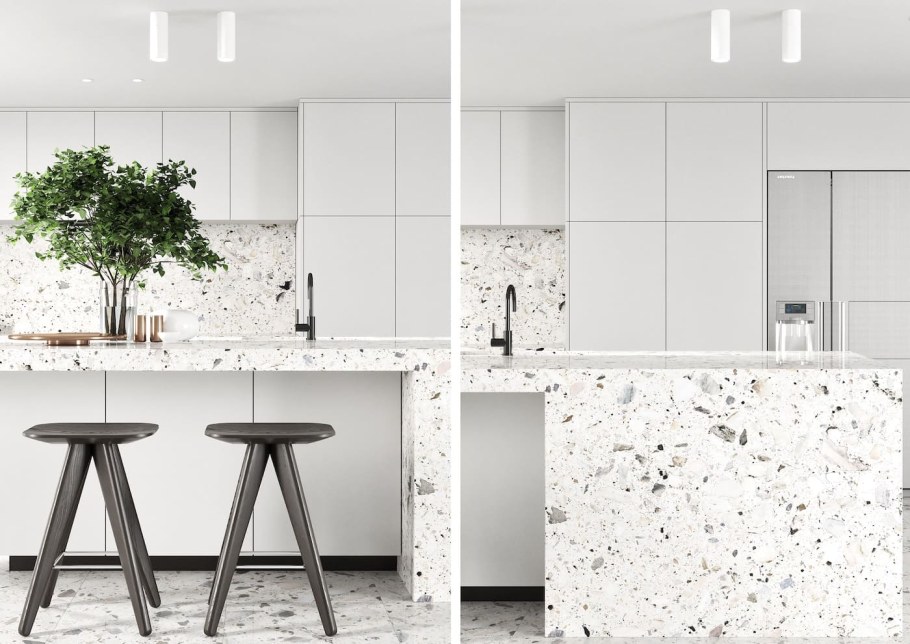 Современные обои на кухню модные