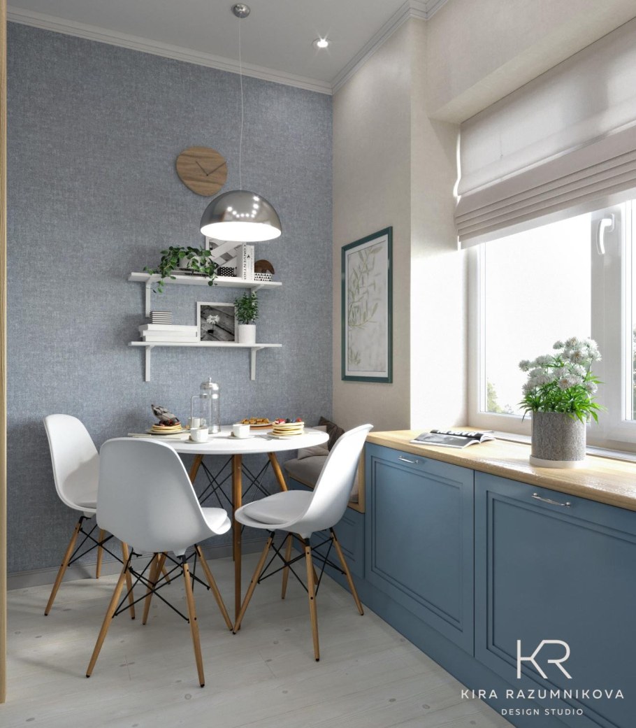 Стильные стены на кухне