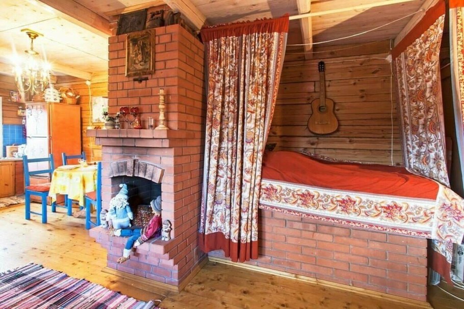 Современная русская печь с лежанкой