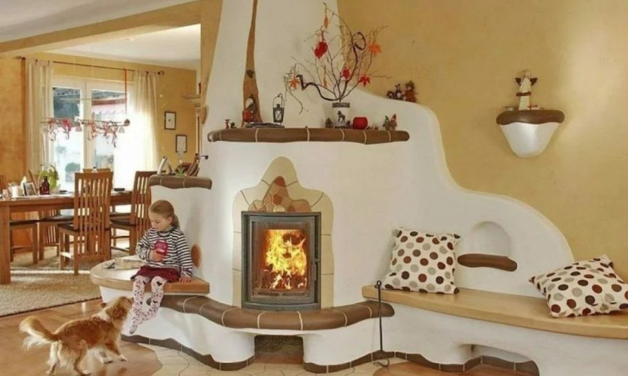 Русская печь с лежанкой