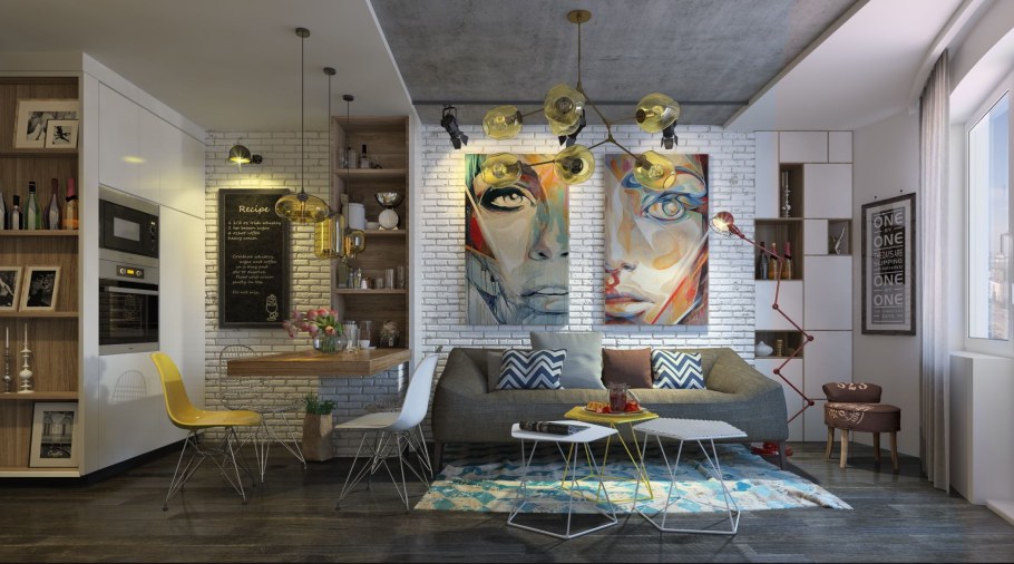 Стиль гранж в интерьере