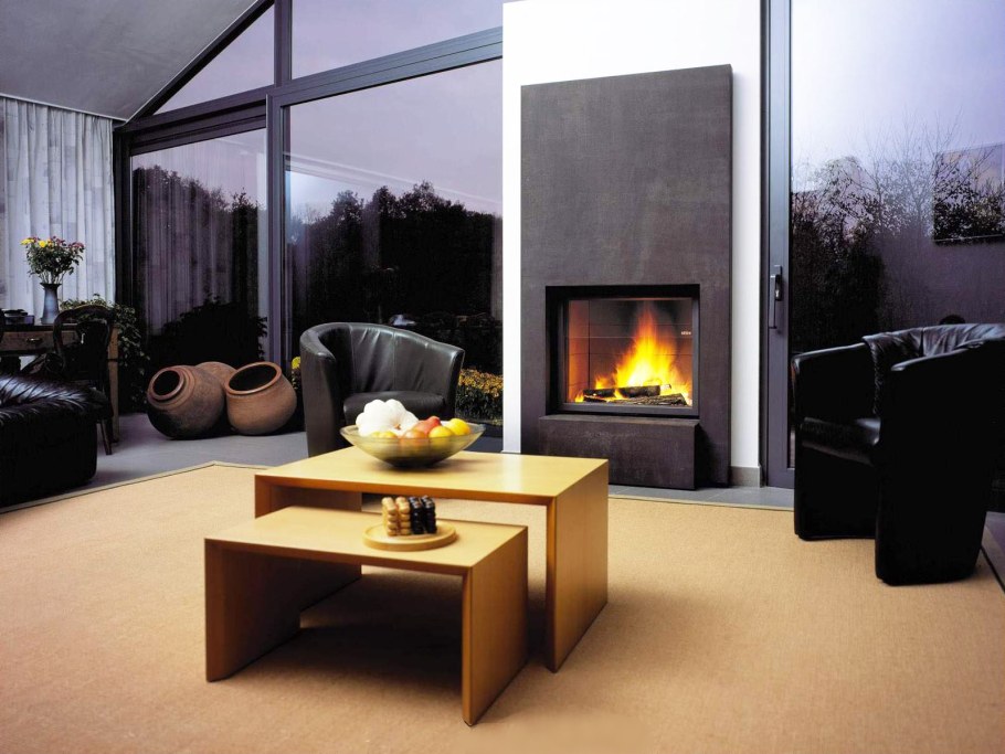 Камин дровяной Модерн