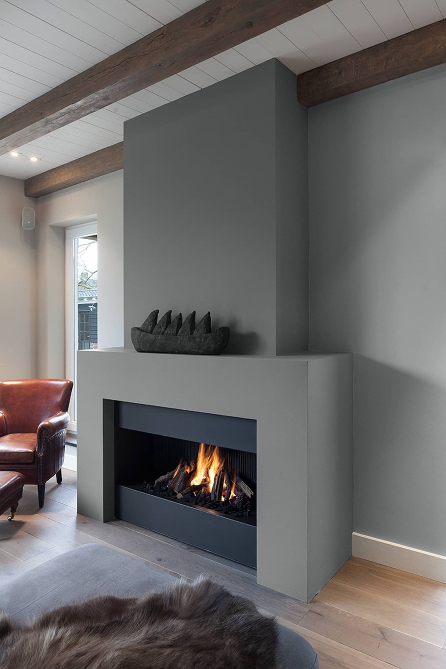 Каминив современном интерьере