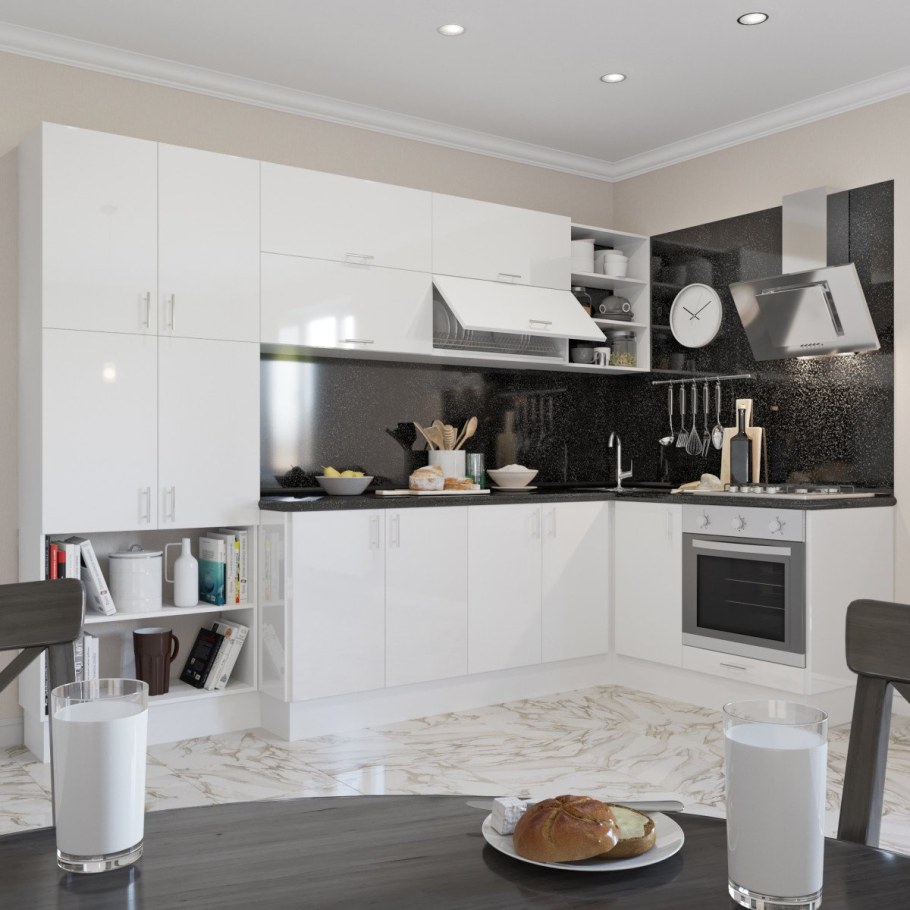 Кухня Леда белая Леруа Мерлен