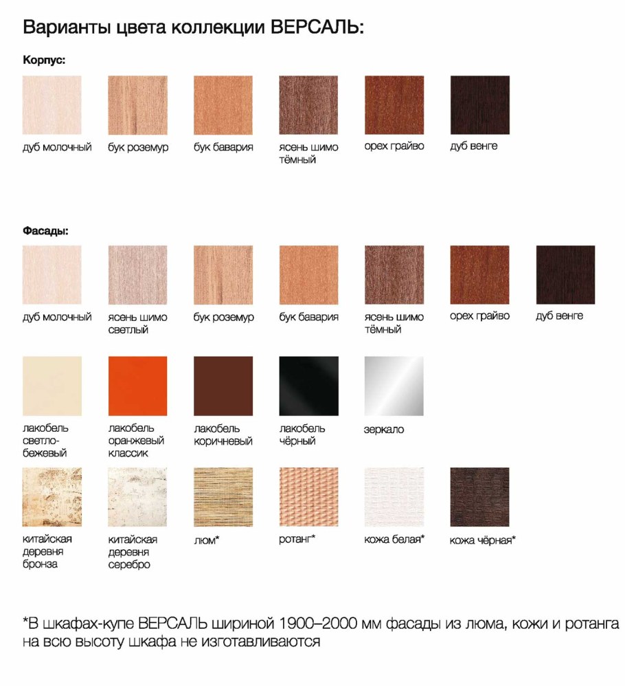 Система Версаль для шкафа купе