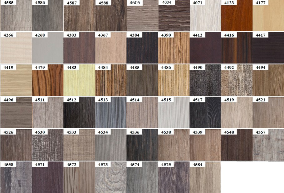 Цвета ДСП Egger