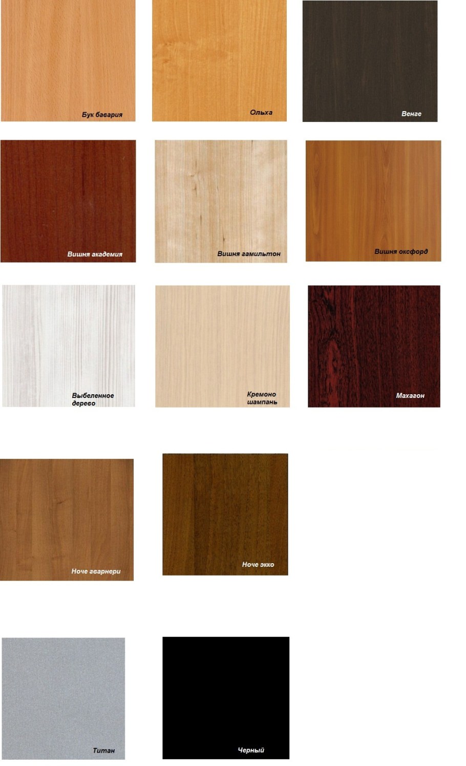 Популярные цвета мебели