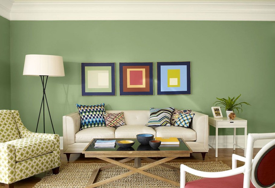 Сочетание цветов в интереье