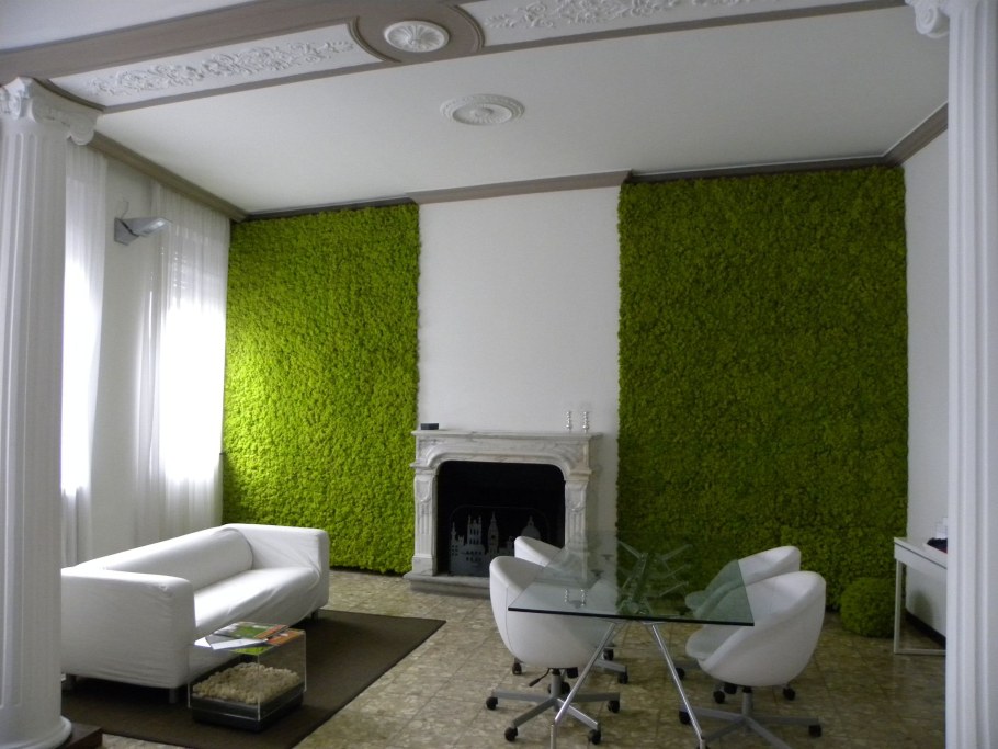 Искусственный газон на стену декор