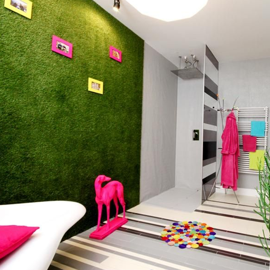 Искусственная трава для декора интерьера