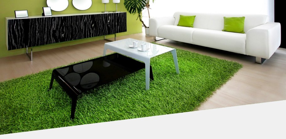 Искусственный газон на стене