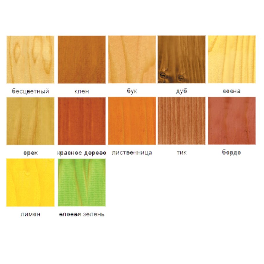 Морилка на водной основе клен цвет на дереве
