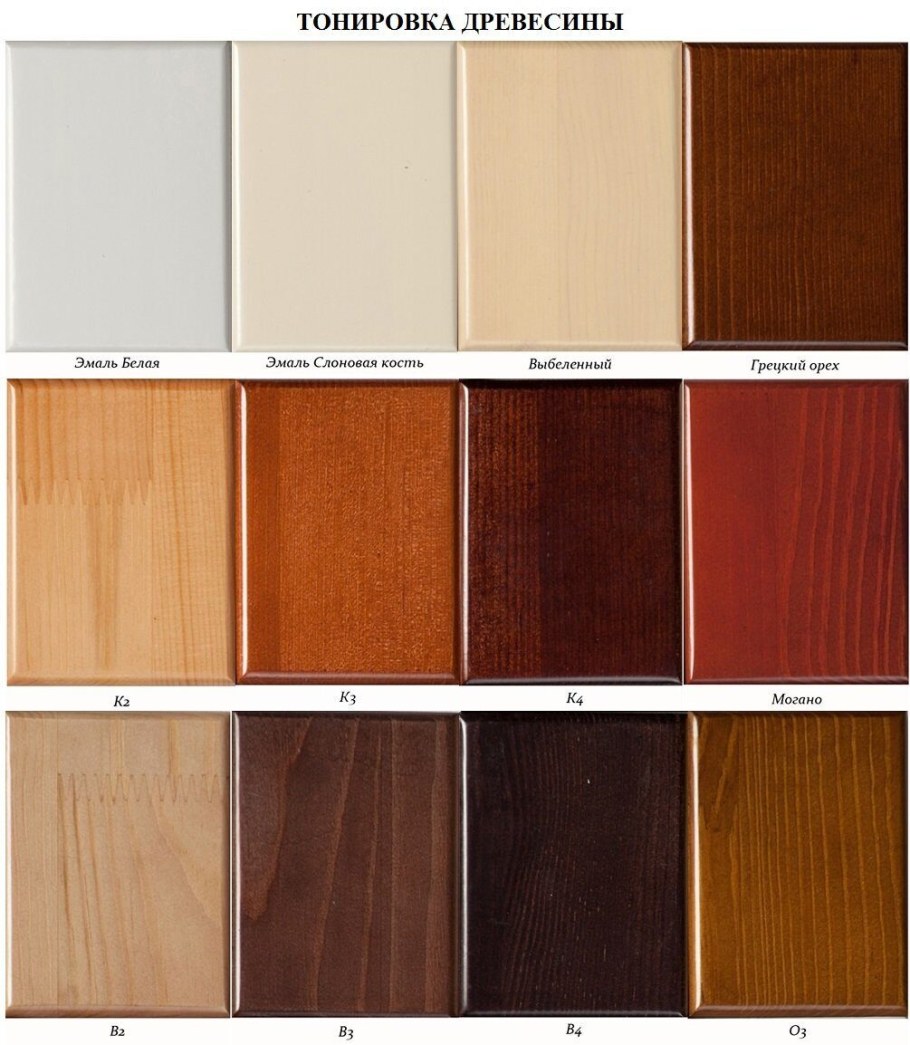 Цвета массива дерева