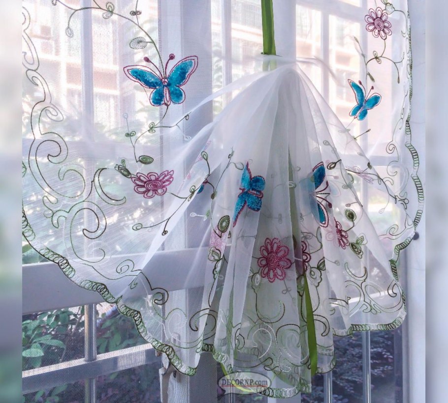 Занавески с бабочками