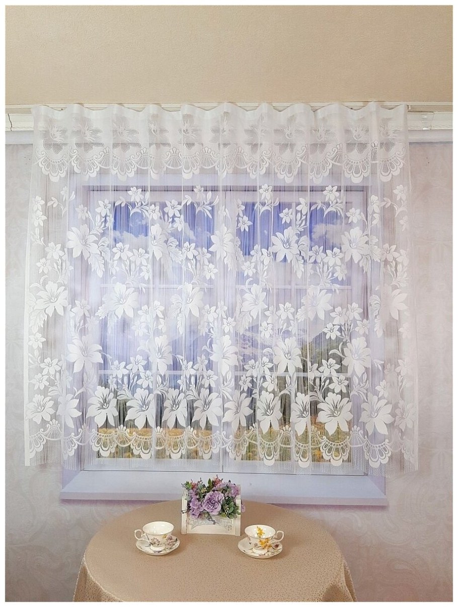 Занавески на кухню с бабочками