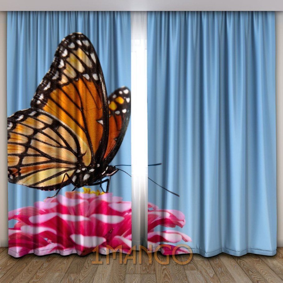Шторки с бабочками