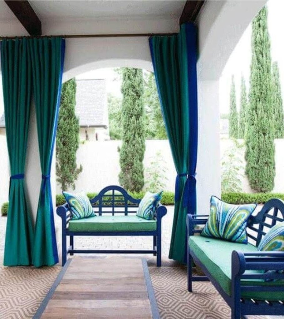 Сочетание голубого и салатового в интерьере