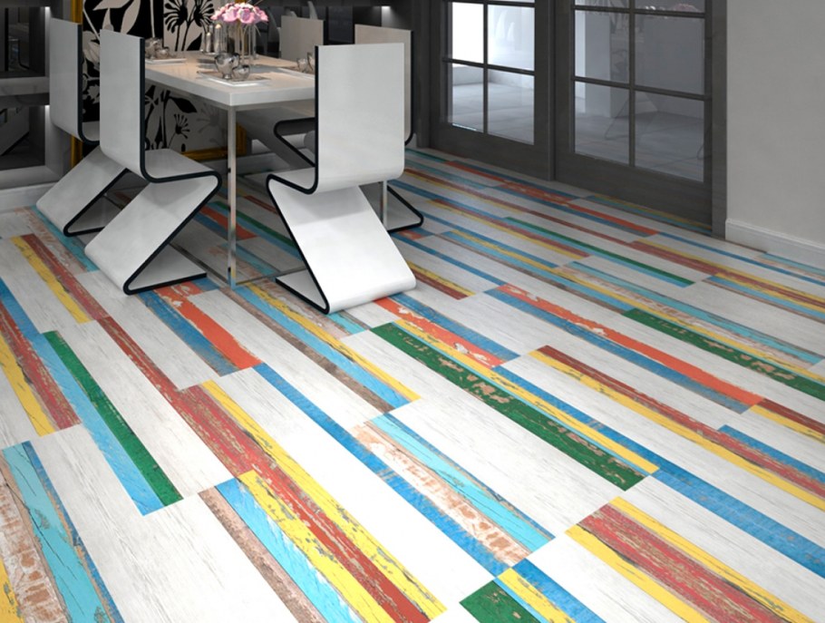 Разноцветный ламинат