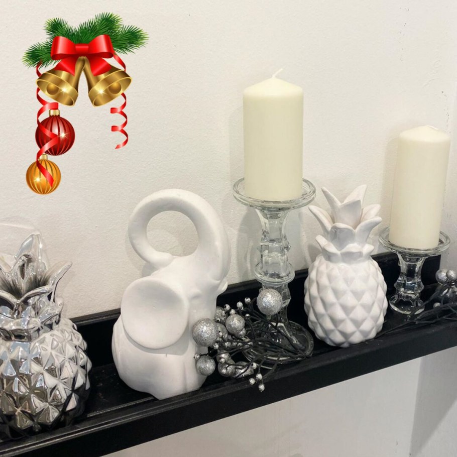 Подсвечники на новый год в интерьере