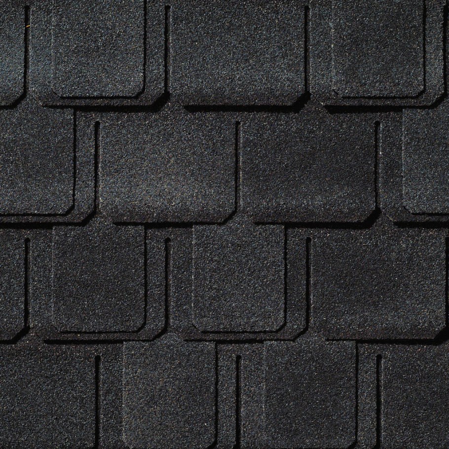 Мягкая кровля графитового цвета