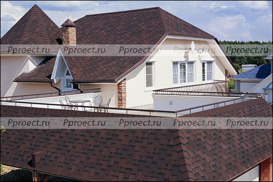 Katepal Rocky каштан черепица