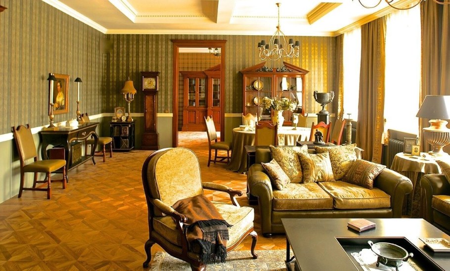 Гостиная в классическом английском стиле