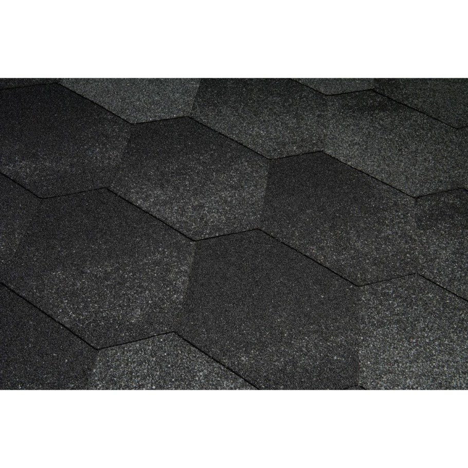 Kerabit мягкая черепица Laplandia Tetra 3м2 Anthracite антрацитовый