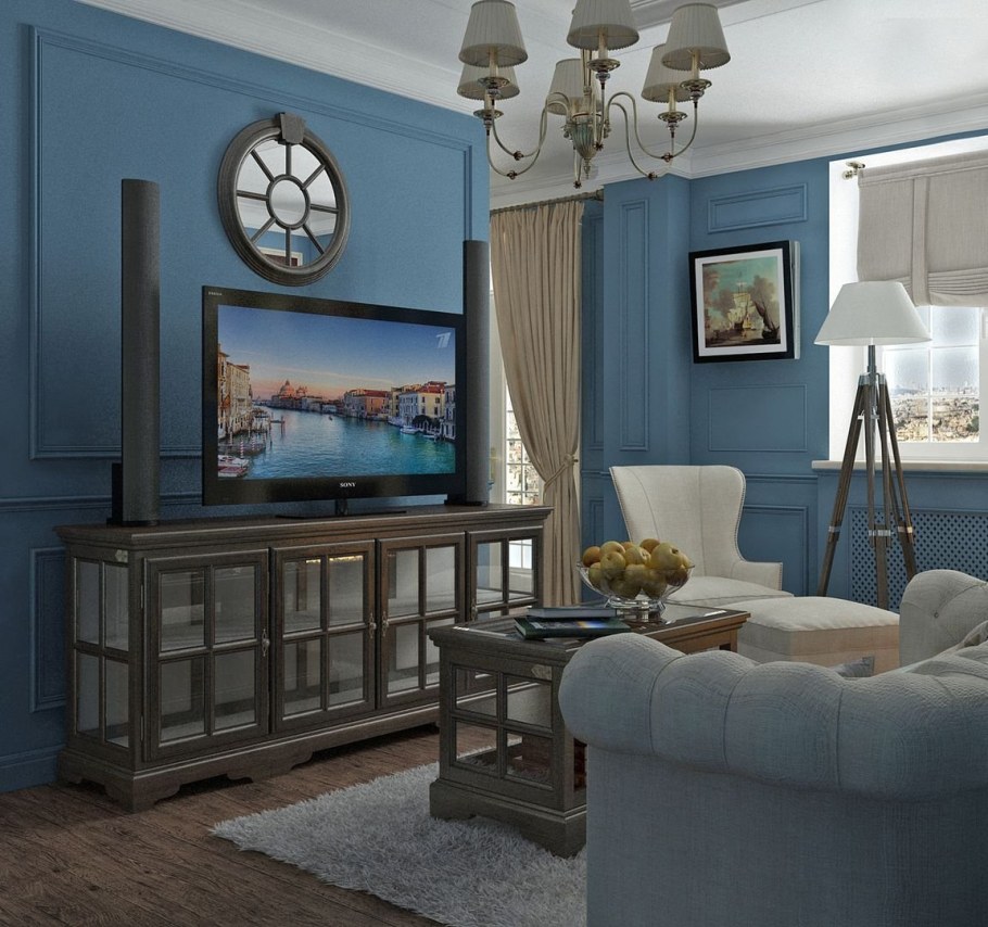 Стены в английском стиле