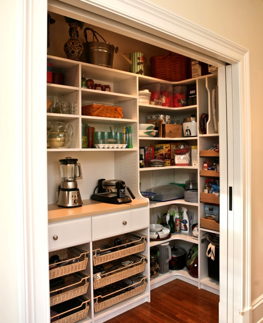 Встроенный шкаф в кладовую