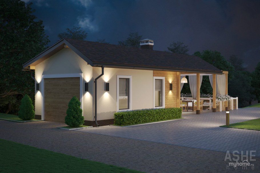 Гараж сарай баня под одной крышей