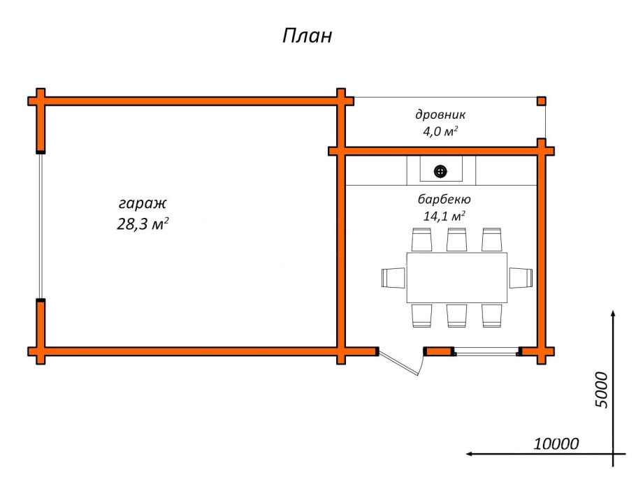 Гараж баня хозблок летняя кухня проекты