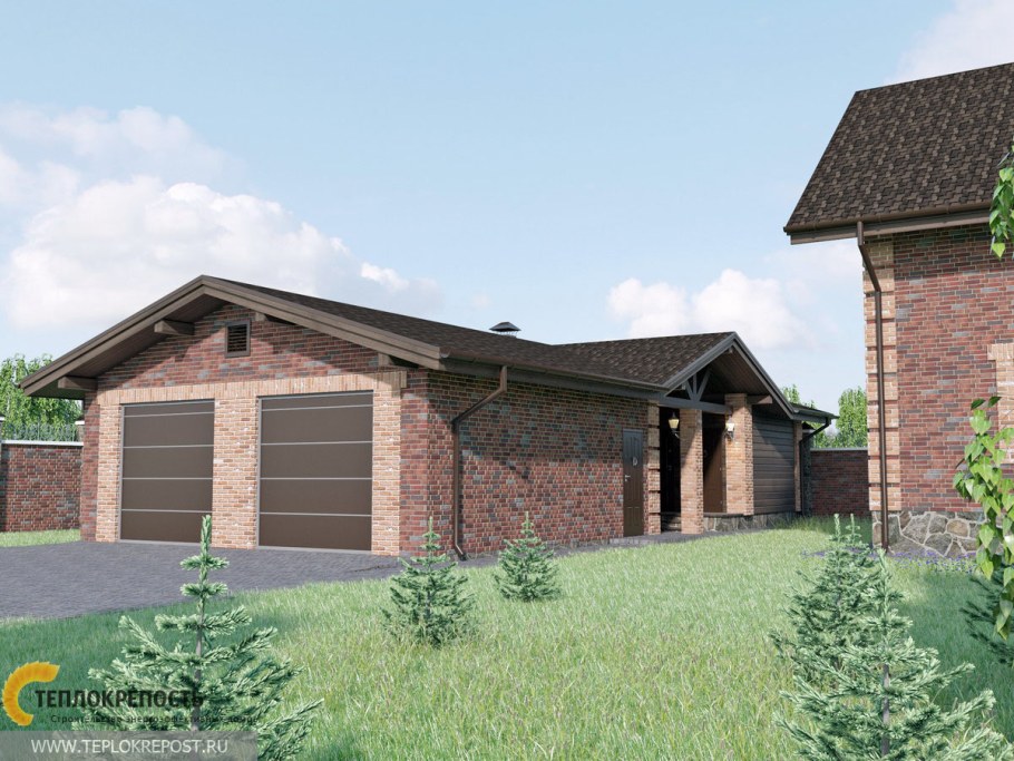 Гараж баня беседка