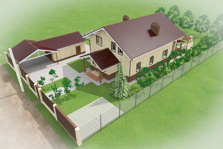 Участок 5 соток планировка дом баня гараж